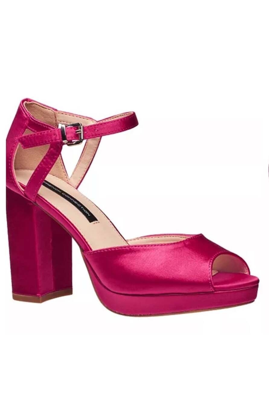 French Connection women's platform peep toe pump in Pink! 8.5. NIB!